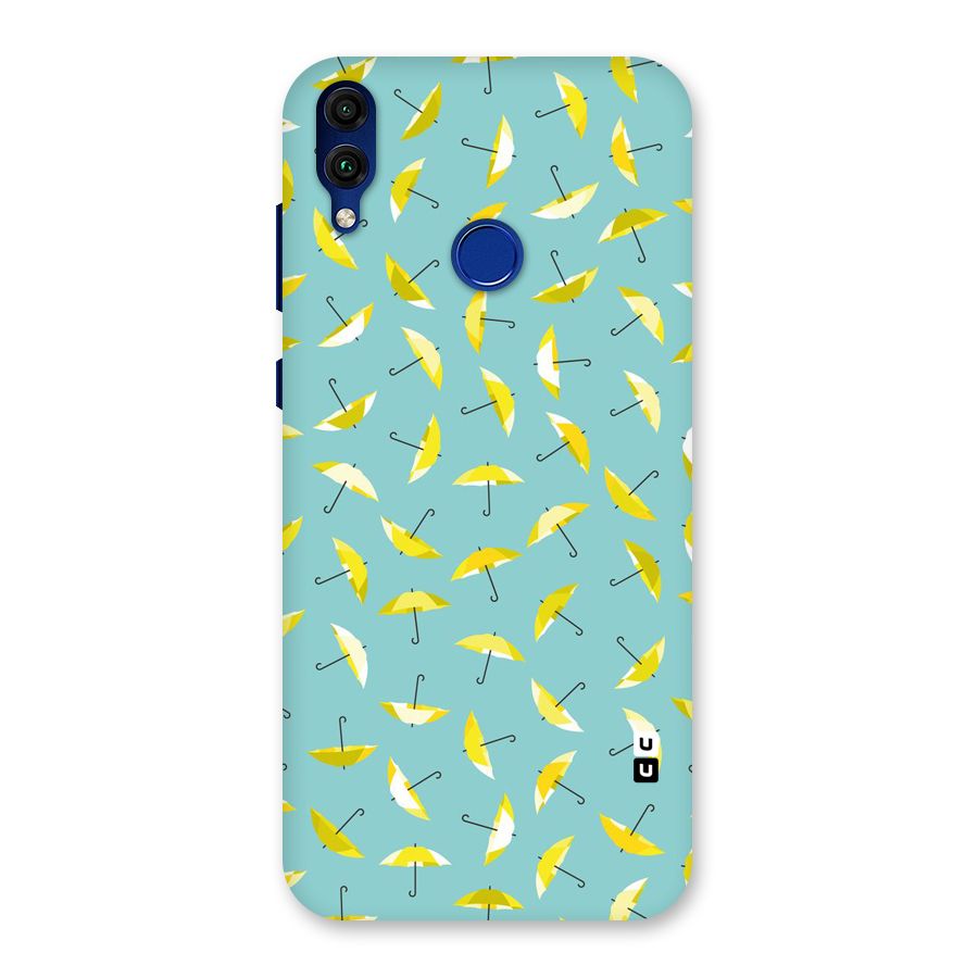 Yellow Umbrella Pattern Back Case for Honor 8C