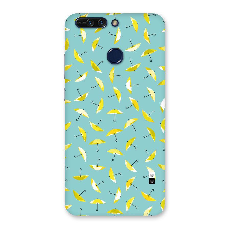 Yellow Umbrella Pattern Back Case for Honor 8 Pro