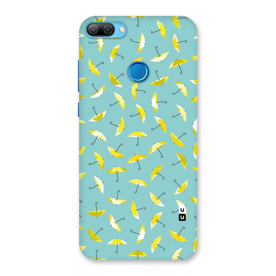 Yellow Umbrella Pattern Back Case for Honor 9N