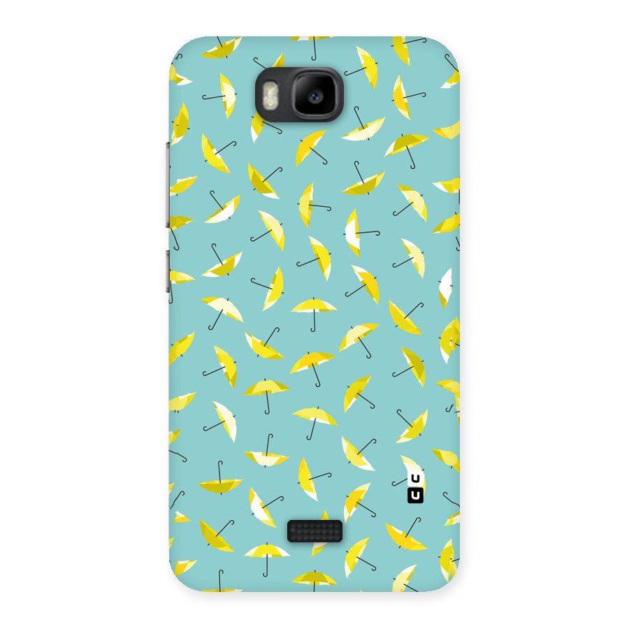 Yellow Umbrella Pattern Back Case for Honor Bee