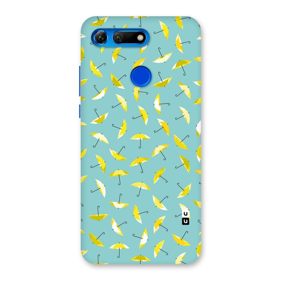 Yellow Umbrella Pattern Back Case for Honor View 20