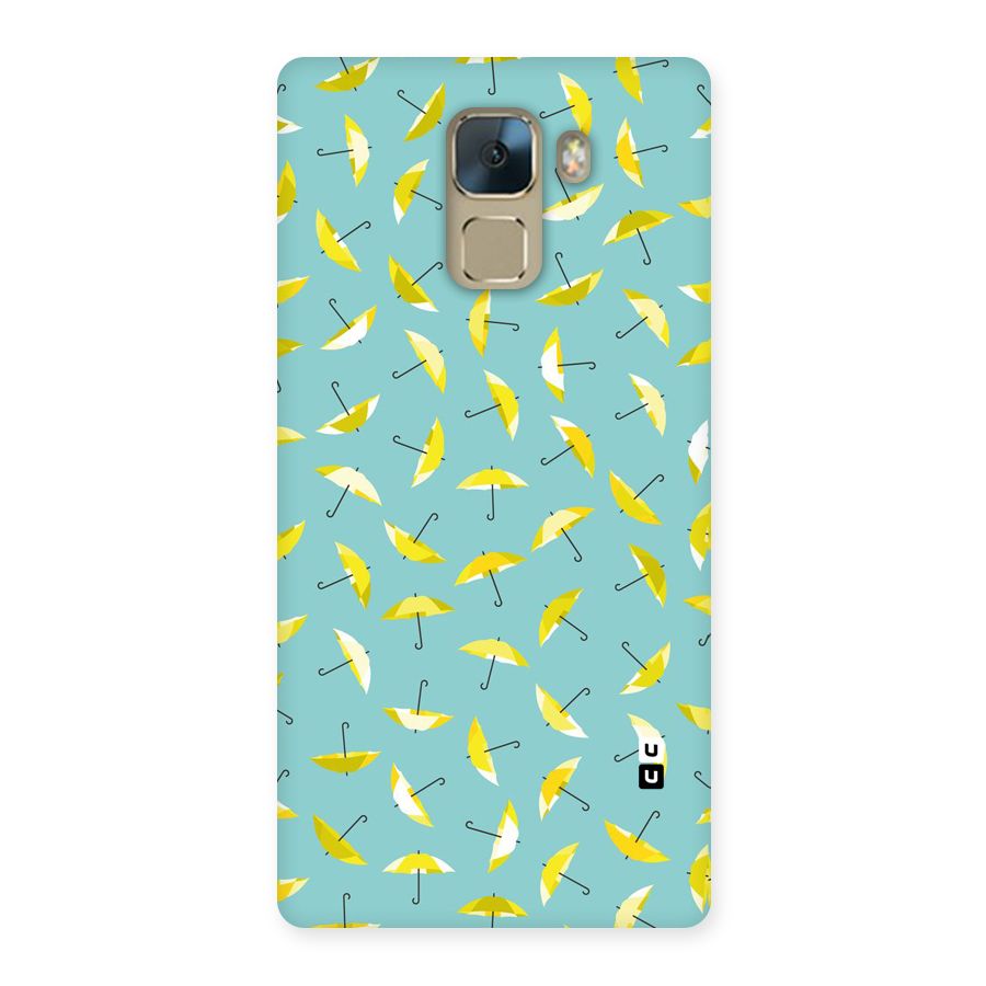 Yellow Umbrella Pattern Back Case for Huawei Honor 7