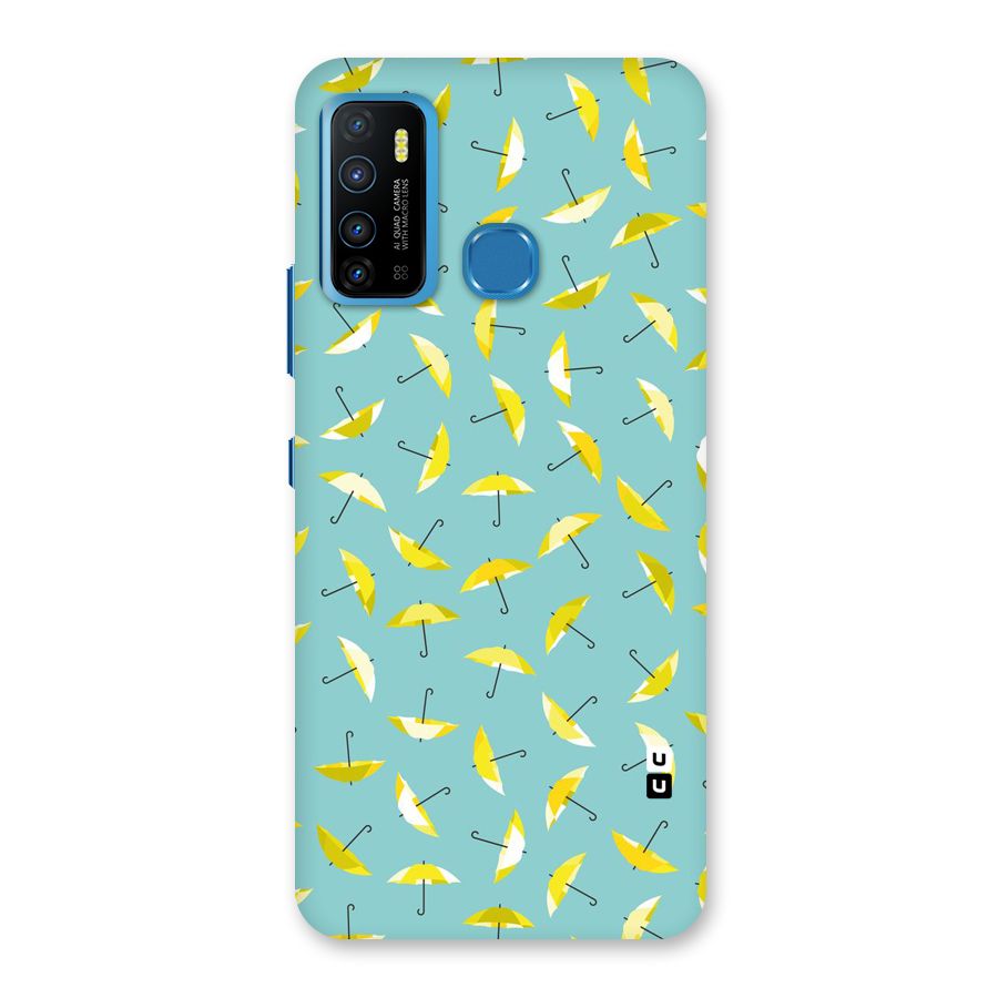 Yellow Umbrella Pattern Back Case for Infinix Hot 9