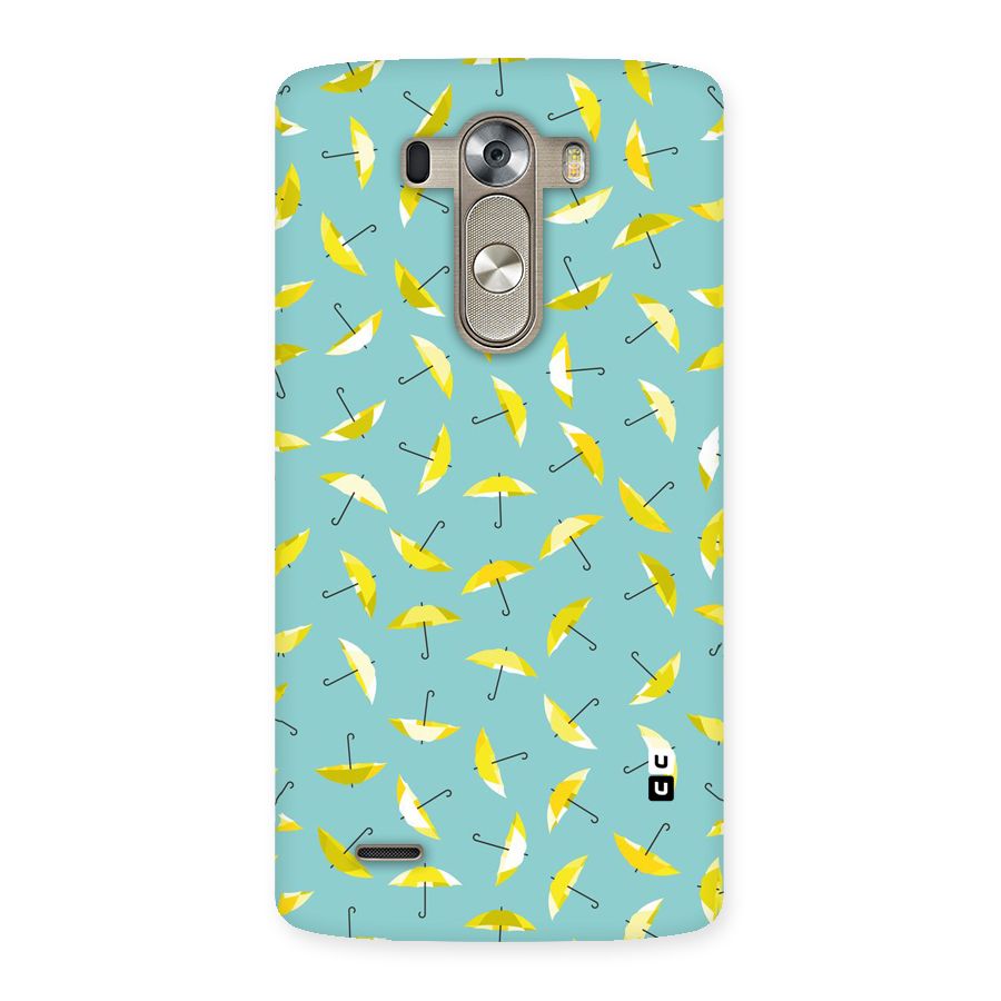 Yellow Umbrella Pattern Back Case for LG G3