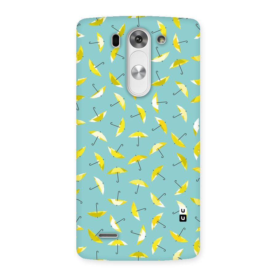 Yellow Umbrella Pattern Back Case for LG G3 Mini