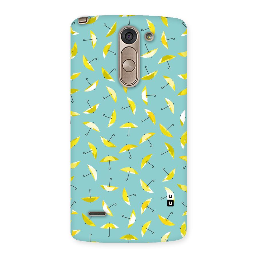 Yellow Umbrella Pattern Back Case for LG G3 Stylus