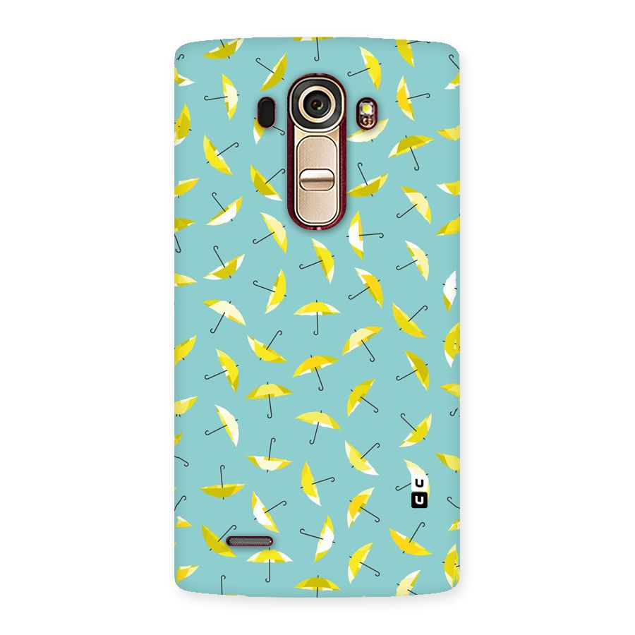 Yellow Umbrella Pattern Back Case for LG G4