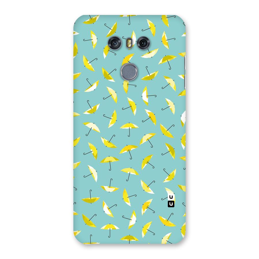 Yellow Umbrella Pattern Back Case for LG G6