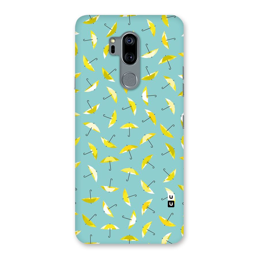 Yellow Umbrella Pattern Back Case for LG G7