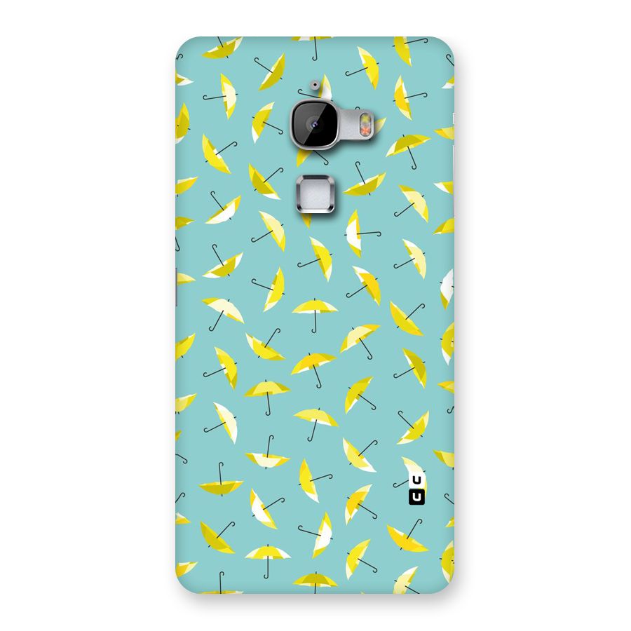 Yellow Umbrella Pattern Back Case for LeTv Le Max