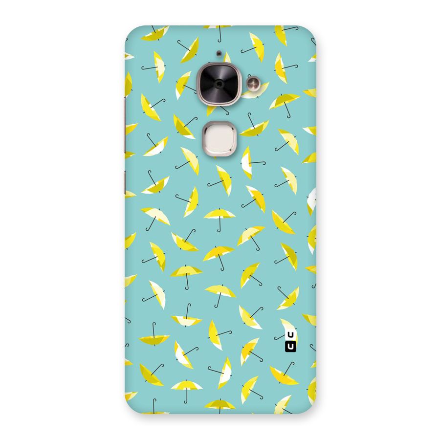 Yellow Umbrella Pattern Back Case for Le 2