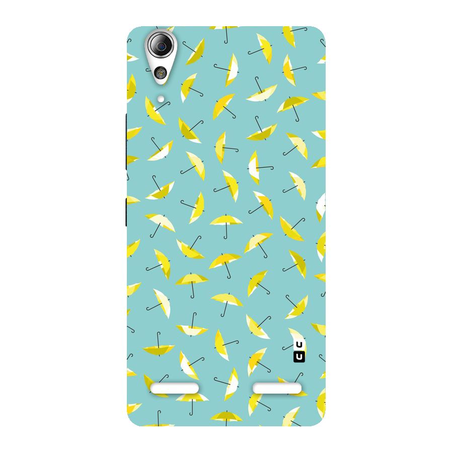 Yellow Umbrella Pattern Back Case for Lenovo A6000