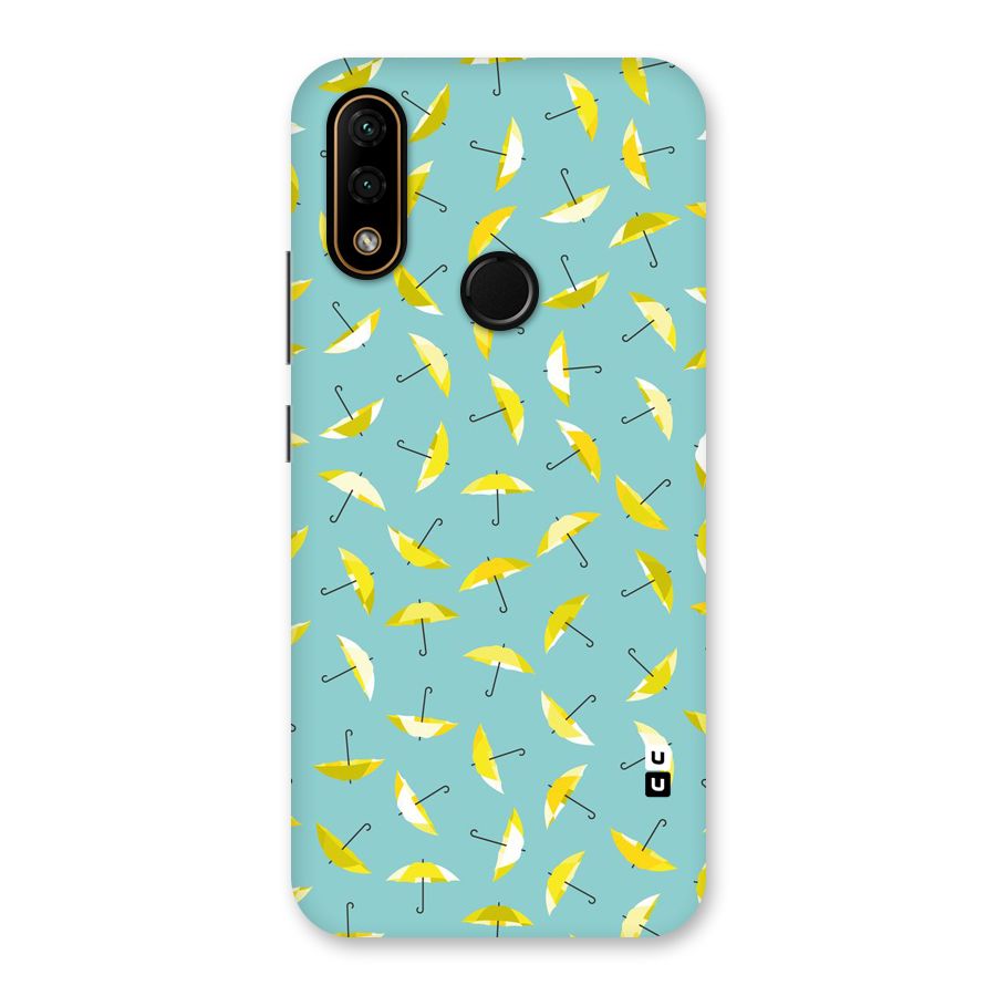 Yellow Umbrella Pattern Back Case for Lenovo A6 Note