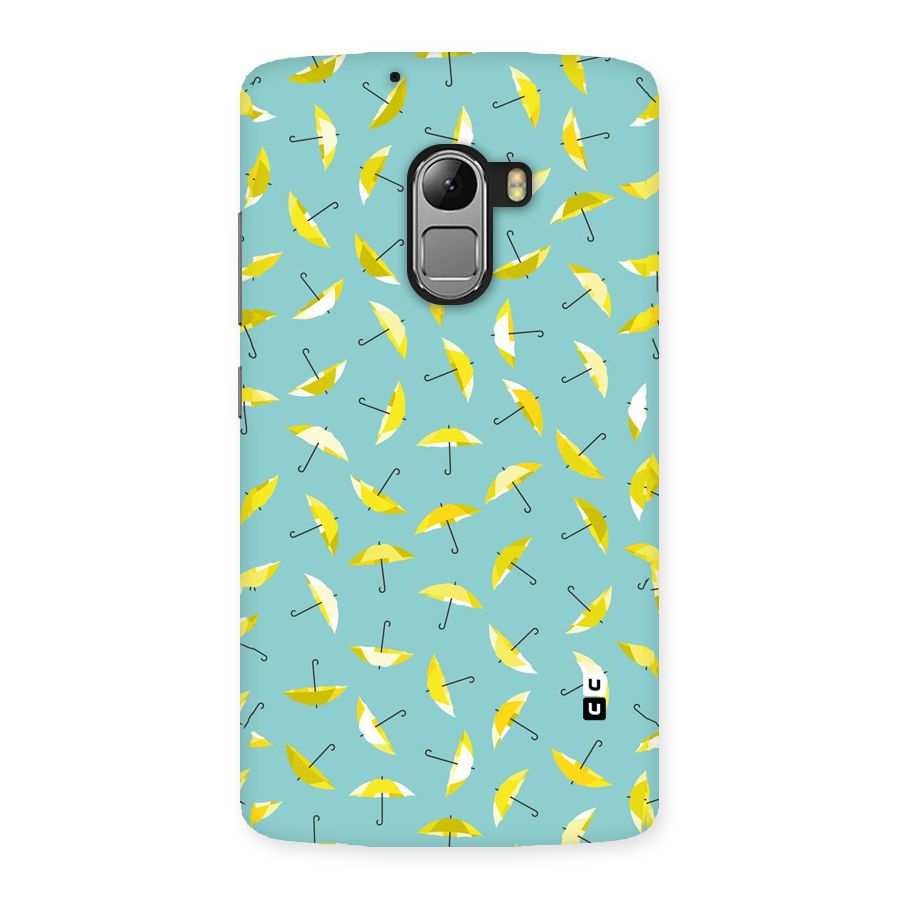 Yellow Umbrella Pattern Back Case for Lenovo K4 Note