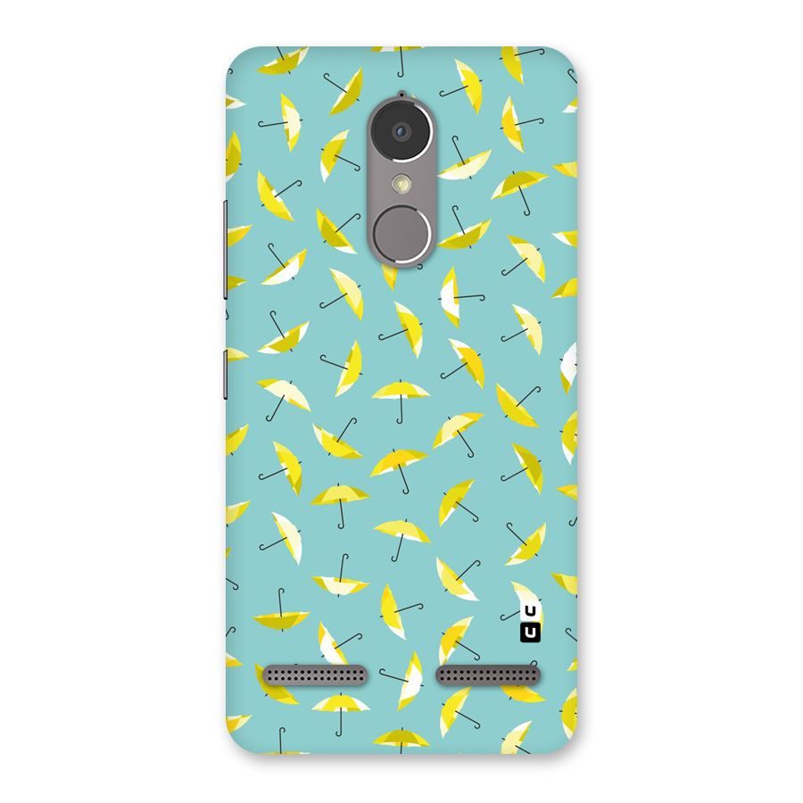 Yellow Umbrella Pattern Back Case for Lenovo K6