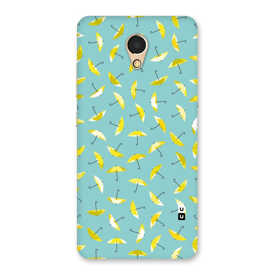 Yellow Umbrella Pattern Back Case for Lenovo P2