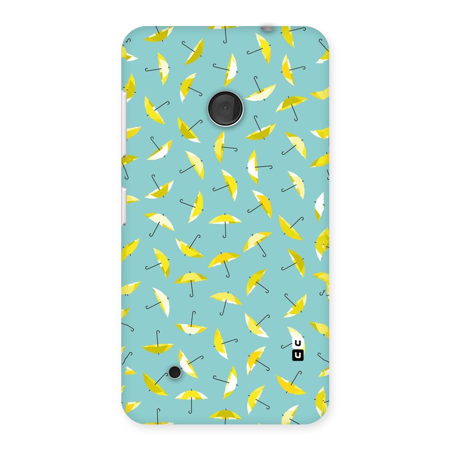 Yellow Umbrella Pattern Back Case for Lumia 530