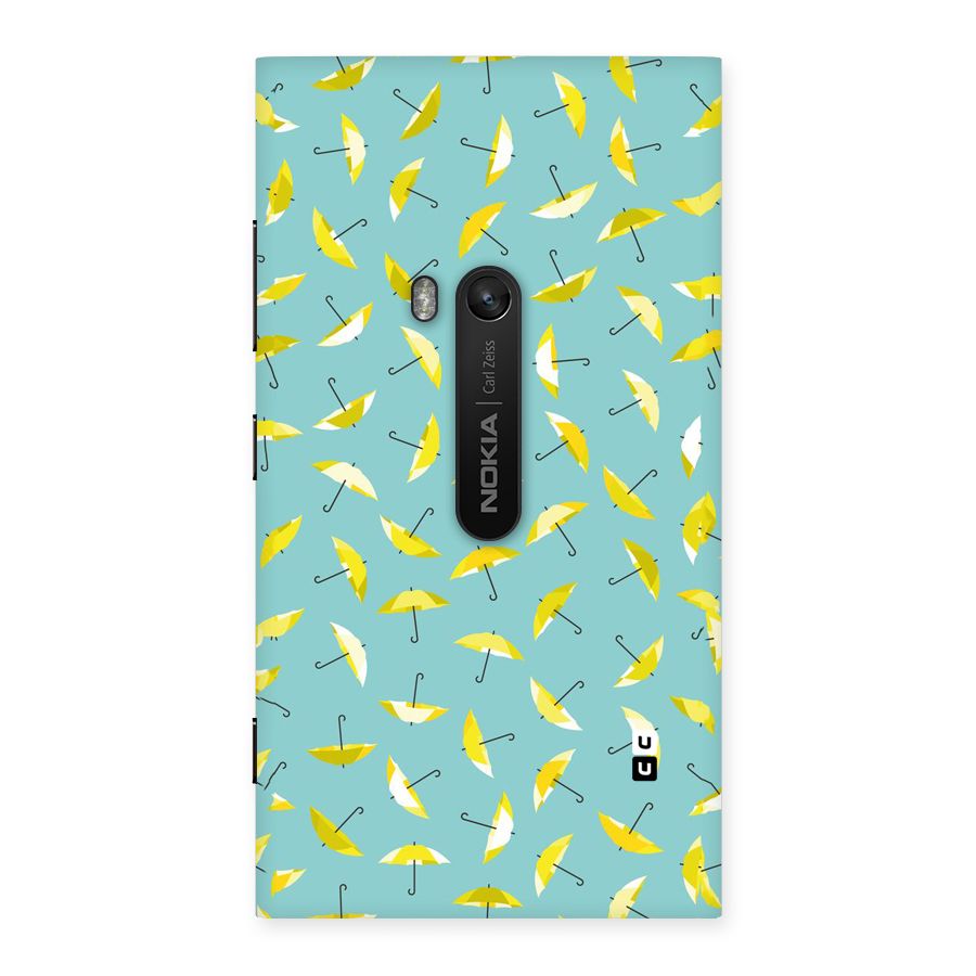 Yellow Umbrella Pattern Back Case for Lumia 920