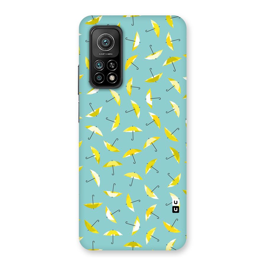 Yellow Umbrella Pattern Back Case for Mi 10T Pro 5G