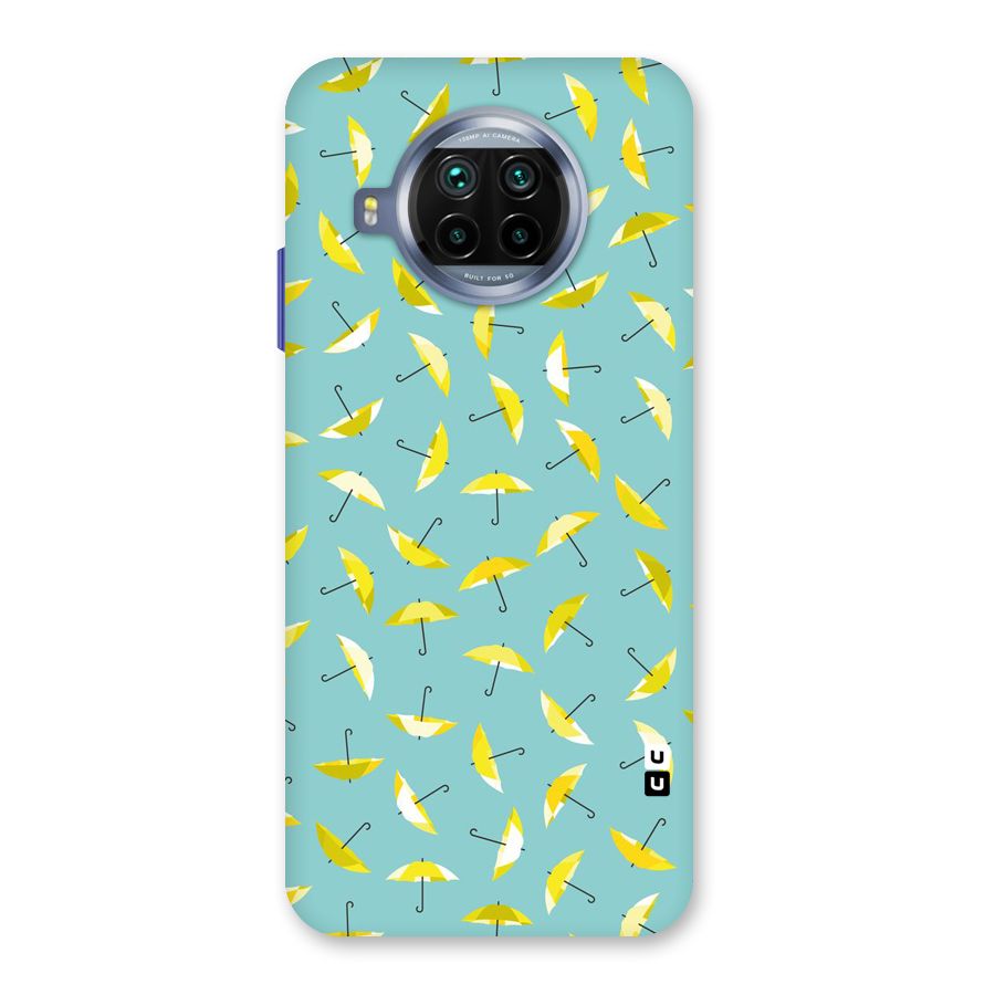 Yellow Umbrella Pattern Back Case for Mi 10i