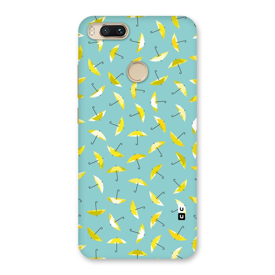 Yellow Umbrella Pattern Back Case for Mi A1