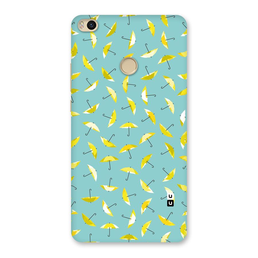 Yellow Umbrella Pattern Back Case for Mi Max 2