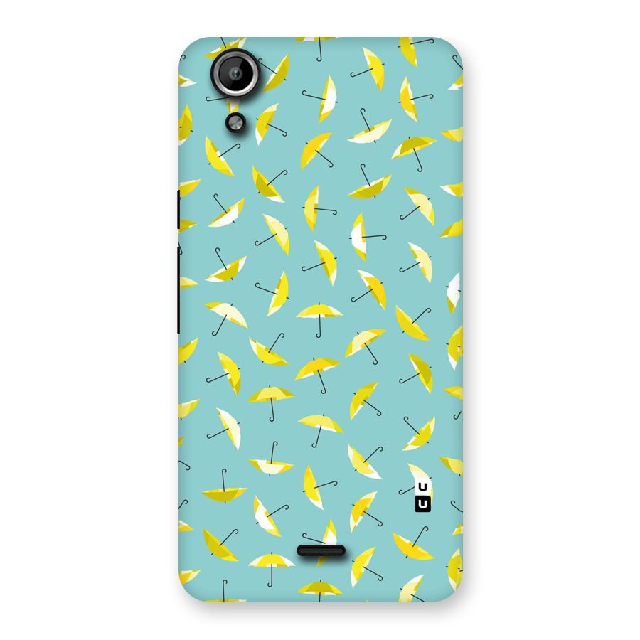 Yellow Umbrella Pattern Back Case for Micromax Canvas Selfie Lens Q345