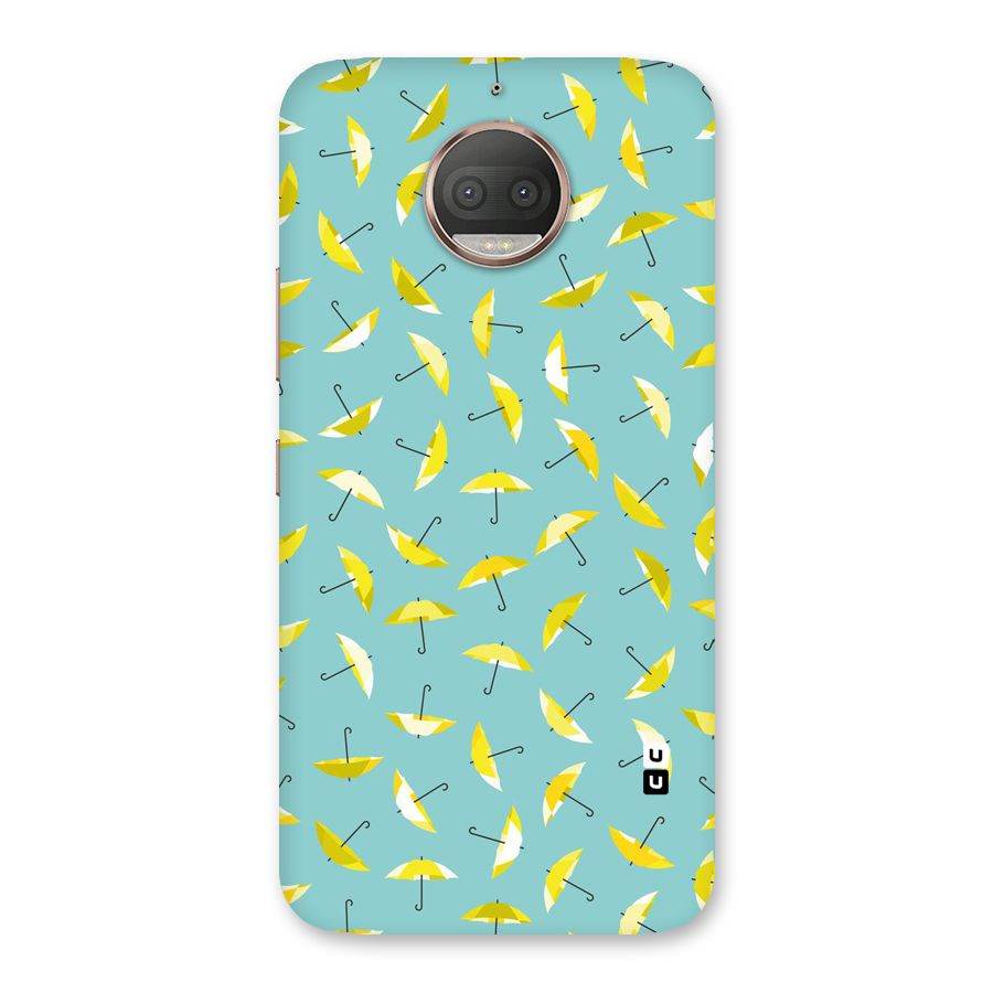 Yellow Umbrella Pattern Back Case for Moto G5s Plus