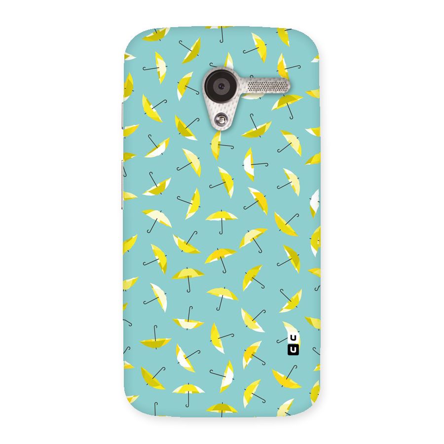 Yellow Umbrella Pattern Back Case for Moto X