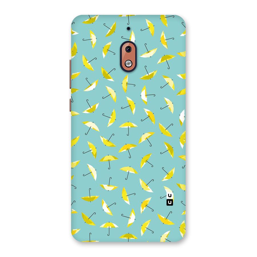 Yellow Umbrella Pattern Back Case for Nokia 2.1