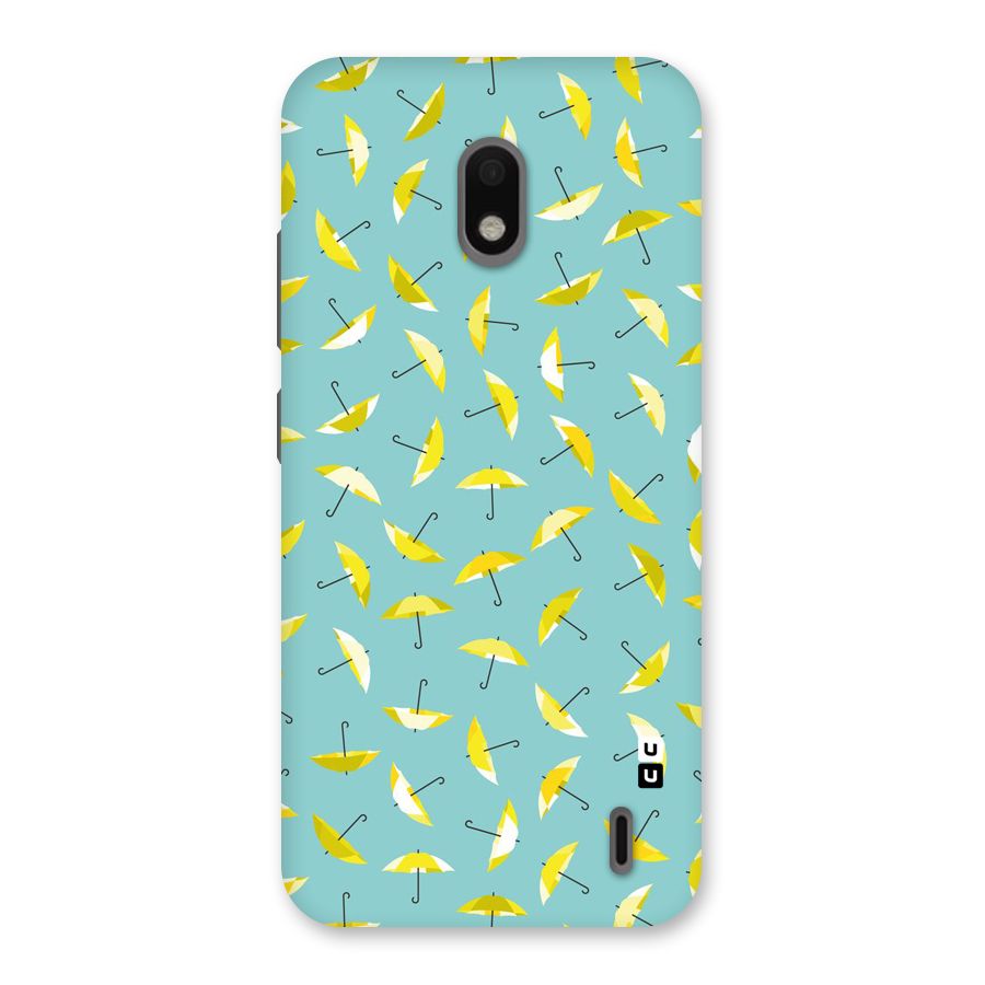Yellow Umbrella Pattern Back Case for Nokia 2.2
