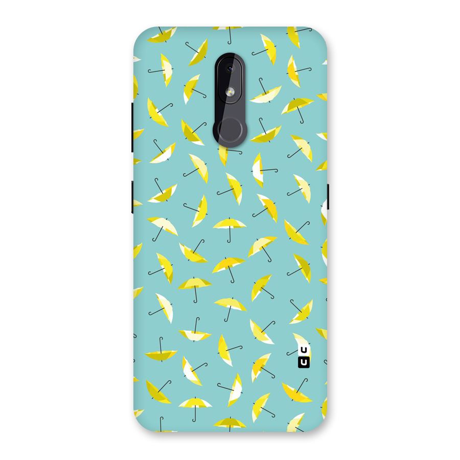 Yellow Umbrella Pattern Back Case for Nokia 3.2