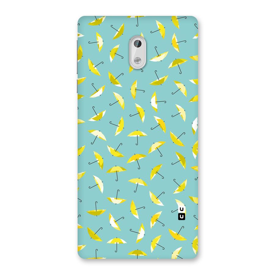 Yellow Umbrella Pattern Back Case for Nokia 3