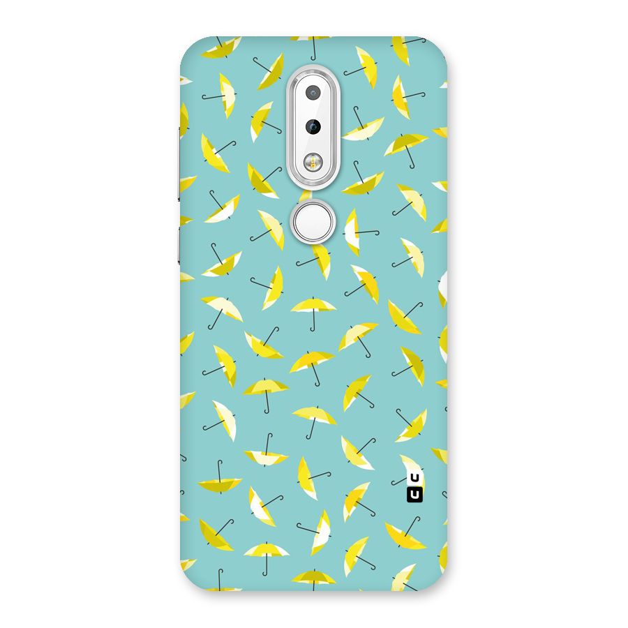 Yellow Umbrella Pattern Back Case for Nokia 6.1 Plus