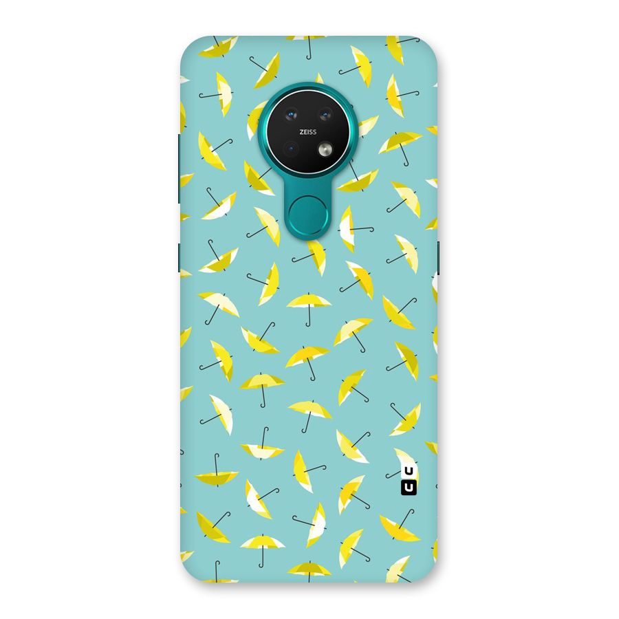 Yellow Umbrella Pattern Back Case for Nokia 7.2
