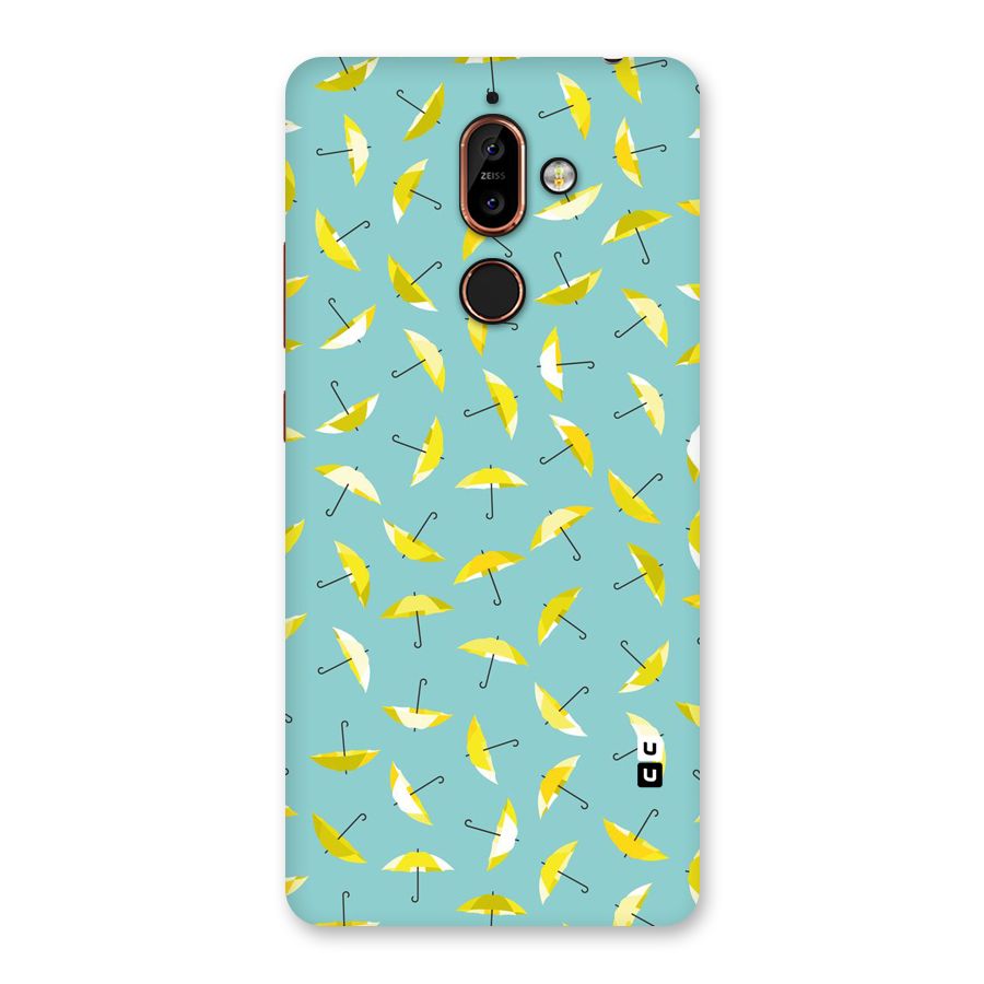 Yellow Umbrella Pattern Back Case for Nokia 7 Plus
