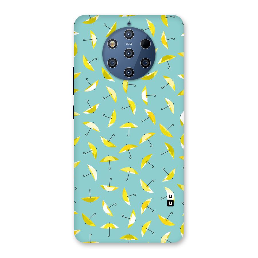Yellow Umbrella Pattern Back Case for Nokia 9 PureView