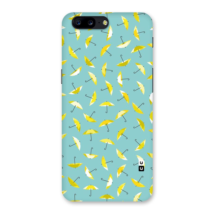 Yellow Umbrella Pattern Back Case for OnePlus 5