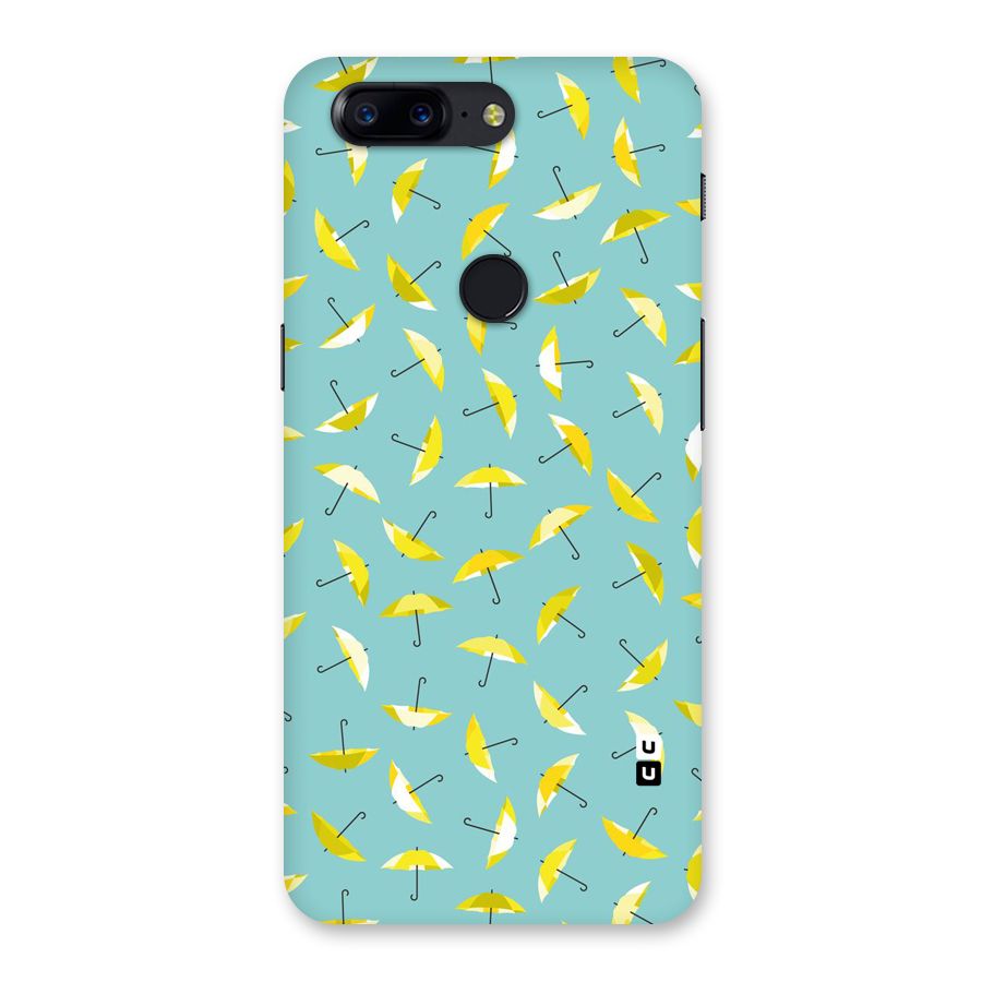 Yellow Umbrella Pattern Back Case for OnePlus 5T