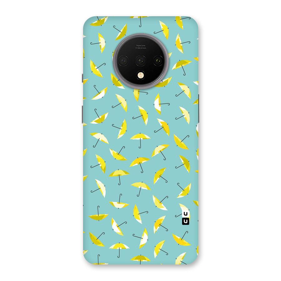Yellow Umbrella Pattern Back Case for OnePlus 7T