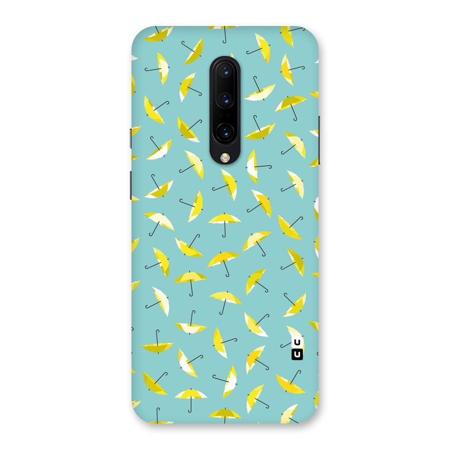 Yellow Umbrella Pattern Back Case for OnePlus 7 Pro
