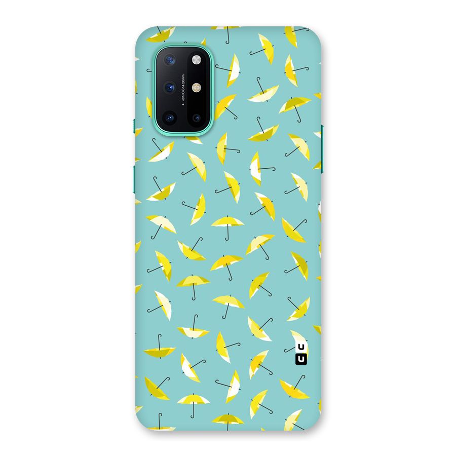 Yellow Umbrella Pattern Back Case for OnePlus 8T