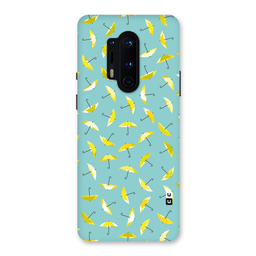 Yellow Umbrella Pattern Back Case for OnePlus 8 Pro