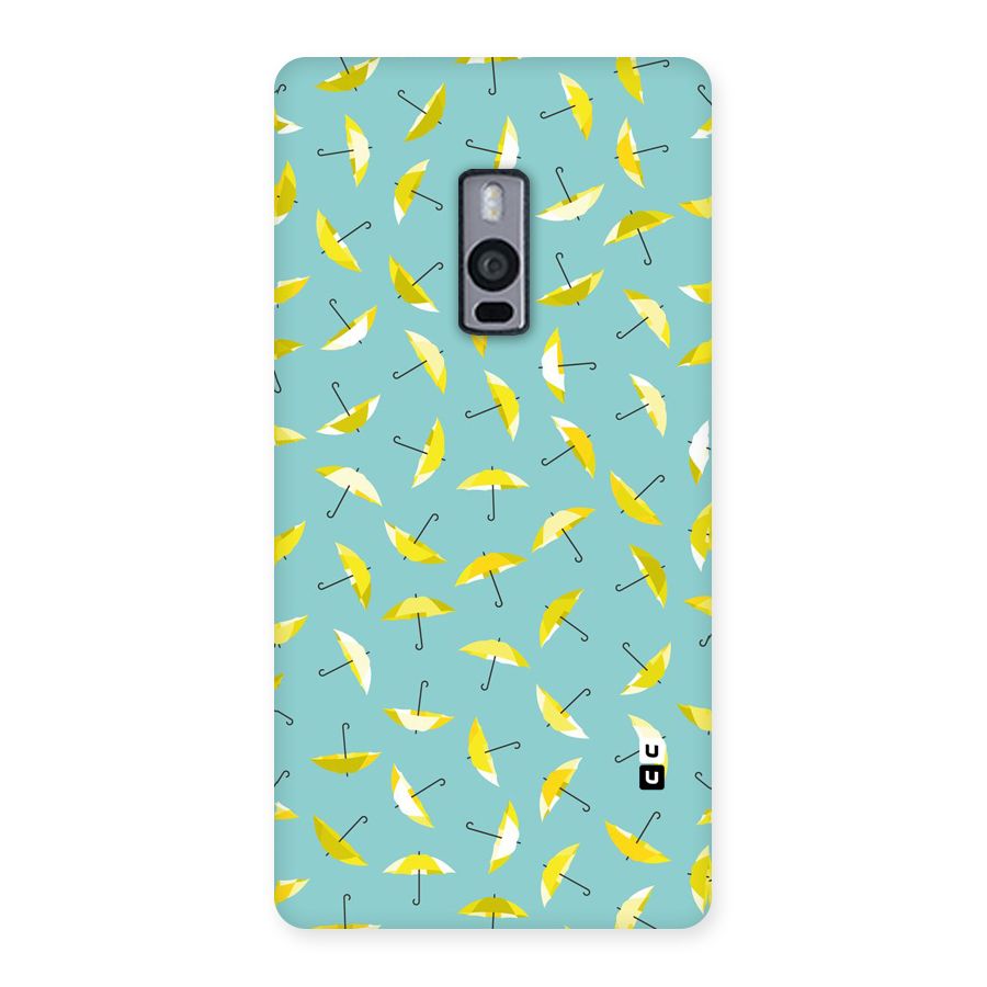 Yellow Umbrella Pattern Back Case for OnePlus Two