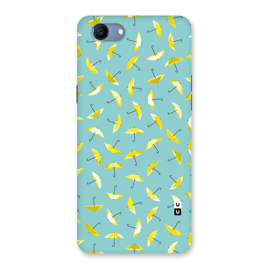 Yellow Umbrella Pattern Back Case for Oppo Realme 1