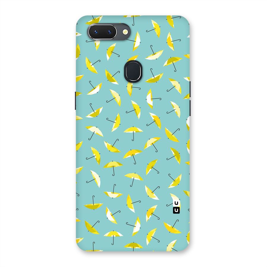 Yellow Umbrella Pattern Back Case for Oppo Realme 2