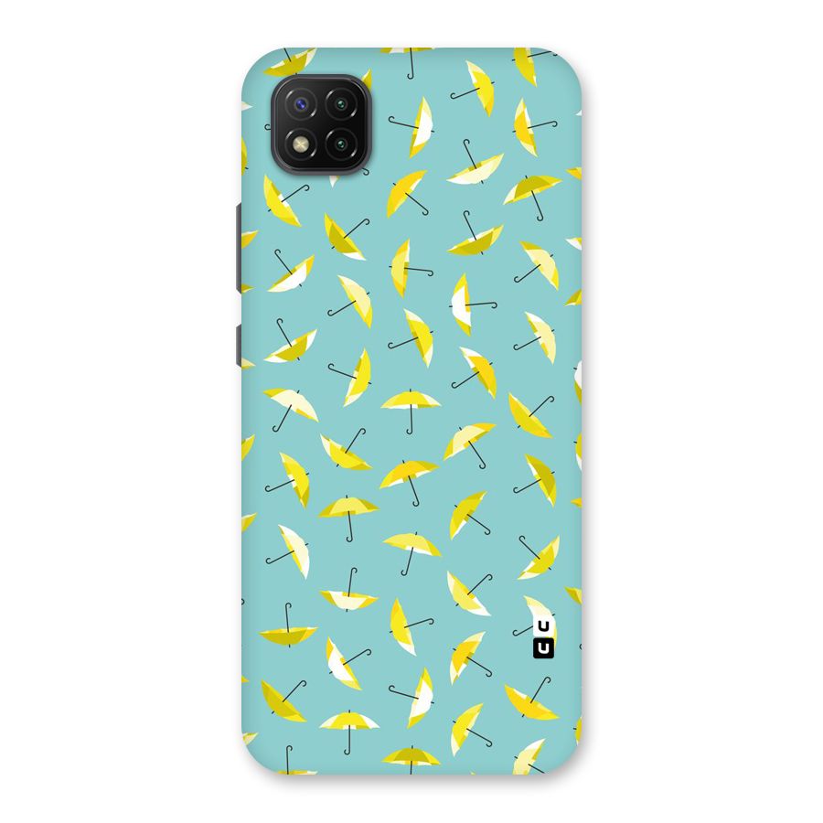 Yellow Umbrella Pattern Back Case for Poco C3