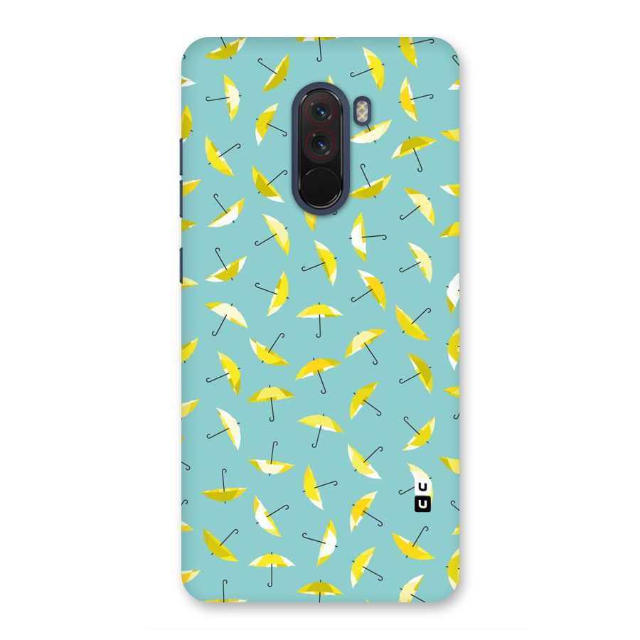 Yellow Umbrella Pattern Back Case for Poco F1