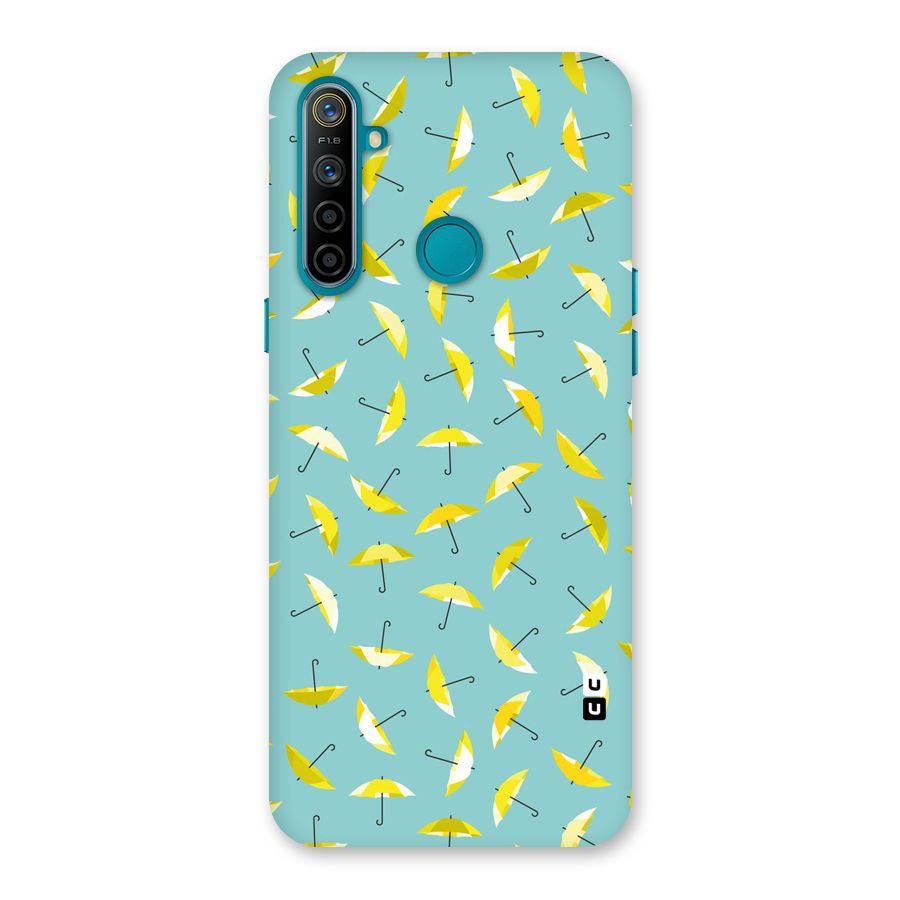Yellow Umbrella Pattern Back Case for Realme 5i