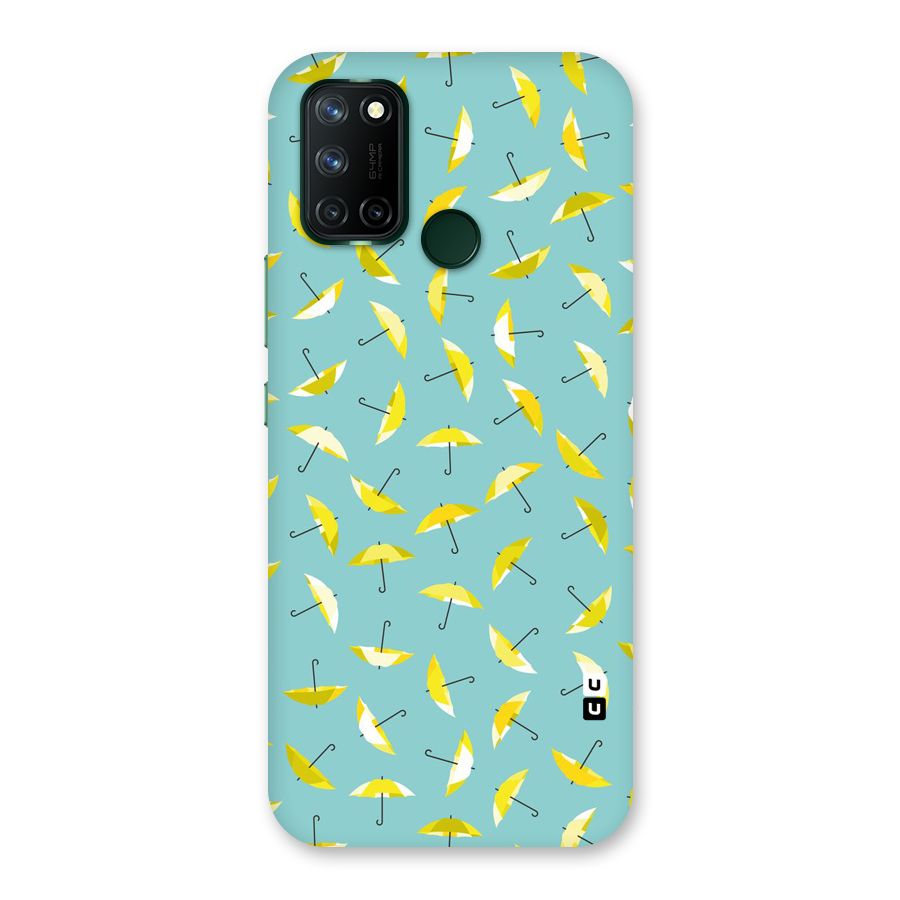 Yellow Umbrella Pattern Back Case for Realme 7i